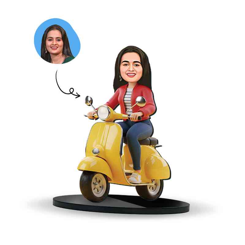 Women on scooter
